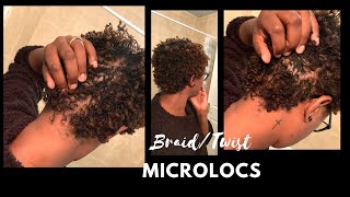 No Grid Diy Microlocs Install | Braid Locs | Twist Locs On Short Hair