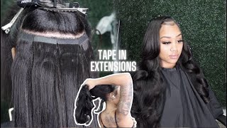 My First Time Trying Tape In Extensions | Best Tape Ins For Natural Black Hair