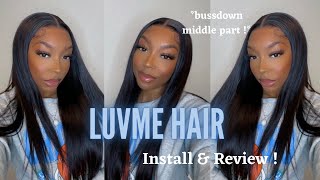 Luvme Hair Install & Review ... The Truth ! | Glueless Straight 13X4 Lace Frontal