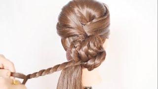 Attractive & Beautiful Bun Hairstyle For Bride | Bridal Bun Hairstyle | Wedding Hairstyle
