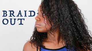 Braid Out Hairstyle (Relaxed Hair) (Tutorial)
