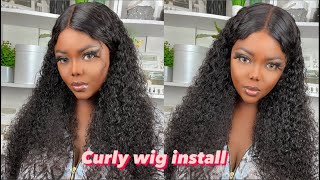 Watch Me Install + Style This Jerry Curly 13X4 Lace Frontal Wig 24 Inches | Ft. Arabella Hair
