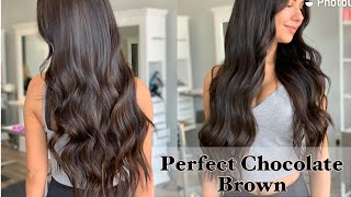 Hair Extension Transformation| Perfect Chocolate Brown #Hairextensions #Fusionextensions #Ktips