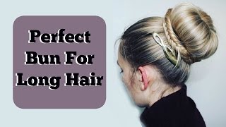 Perfect Bun For Long Hair | Diy Hairstyle | Heatless Hair Tutorial