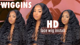 Install 24" Hd Lace Loose Deep Wave Wig W/ Me | 200% Density | Wiggins Hair -- Easy Hairstyle