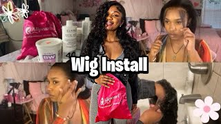 Install My Frontal With Me :) || Bleaching , Plucking + More || @Ali Pearl Hair