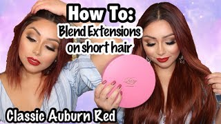 Luxy Hair Extensions Review | Classic Auburn Red