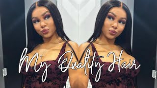 No Baby Hair  Upgraded Clear Lace | 100% Glueless Wig Install Ft Myqualityhair