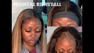 Frontal Sew In Reinstall | Ericka J Adhesive | How To Define Your Part | Ebextensions Hair & Product