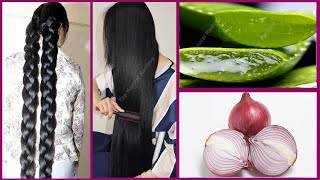 15 Days Challenge Extreme Hair Growth  How To Grow Long Thicken Hair With Aloe Vera And Onion Hair