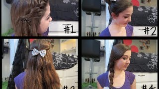4 Hairstyles When You Are Running Late (Heatless)