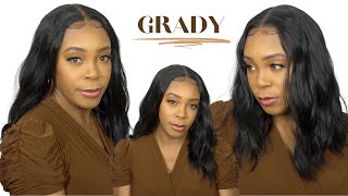 Janet Collection Synthetic Hair Melt 13X6 Hd Swiss Lace Frontal Wig - Grady --/Wigtypes.Com