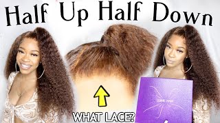 Half Up Half Down  Fall Chocolate Brown 5X5 Closure | Easy Wig Install @Luvme Hair
