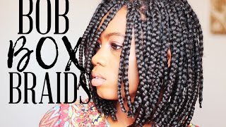 Bob Box Braids | Medium To Long Natural Hair