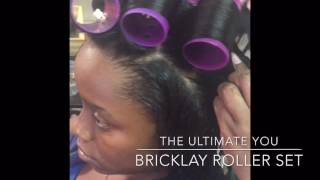 How To Roller Set (Bricklay) And Wrap Relaxed Hair