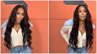 Best 30" Body Wave Lace Frontal Wig Ft Allove Hair