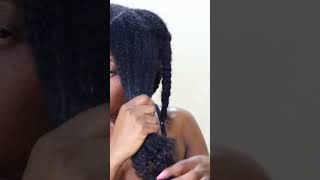 How To Shampoo Natural Hair In Braids. No More Shedding! #Short