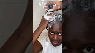 5 Easy Steps To Guide You On 4C/Natural Hair Wash Day From Start To End #Shorts