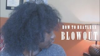 Heatless Blowout On Natural Hair