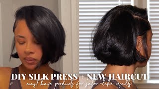 How To: Perfect Silk Press Results At Home + New Haircut + New Products & Tools