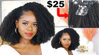 $25 4C Clip In Extensions | Quick And Affordable Holiday Hairstyle |