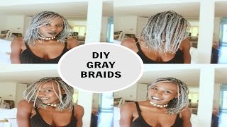 Diy Grey/Silver Bob Braids