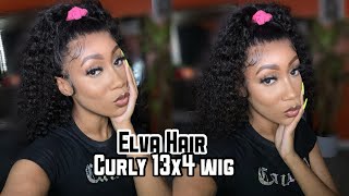 Elva Hair Review | Curly 13X4 Lace Frontal | Wig Review