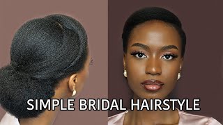 Easy Elegant Bridal Natural Hairstyle On Short Medium Long Hair