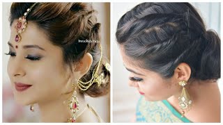 Easy Hairstyle With Saree | Jennifer Winget Hairstyle | Wedding/ Party Hairstyles For Girls