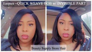 Quickweave Bob With Invisible Part Feat. Empire Hair 12Inch/1B