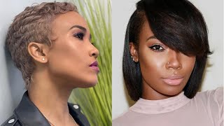 Best Short Hairstyles For Black Ladies #Hairstylesforblackwomen #Shorthair