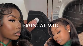 How To Make A Lace Frontal Wig On The Sewing Machine | 13 X 4  28" Frontal Wig Tutorial | Iamel