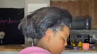 I Made A Bad Choice By Relaxing Syd'S Natural 4C Hair| Strengthen Dry Hair