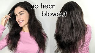 No Heat Blowout On Curly Hair! | Alya Amsden