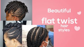 Beautiful Trendy  Flat Twist Hairstyles