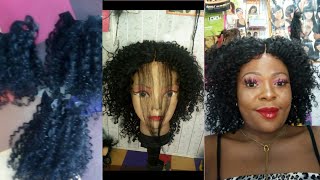 Looking Real Fake Lace Closure/No Lace Closure Sew In Wig Cap
