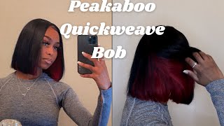 How To: Peakaboo Quickweave Bob