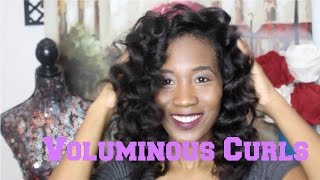 Voluminous Curls W/ Caruso Roller I Relaxed Hair