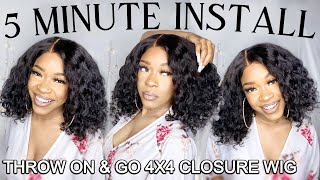 Quick Glueless Install  Throw On & Go Wig For The Holidays |  @Luvme Hair