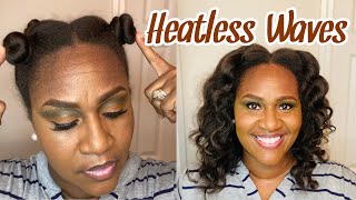 Perfect Heatless Waves |  Stretched Fine Natural Hair