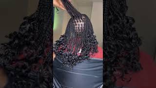 Detailed Knotless Bob  Braids Tutorial | Beginner Friendly | Box Braids With Culy Using Hot Water
