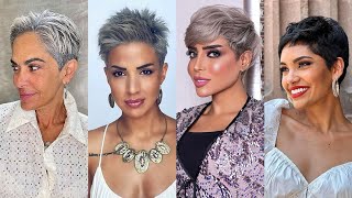 Grey Short Pixie Haircuts Ideas 2022 | Pinterest Pixie Haircut Style For Women