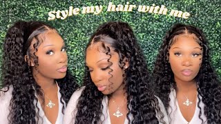 Style My Hair With Me! Ft. Amazon Wig