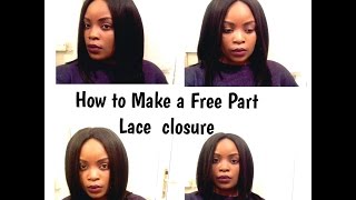 How To Make A Wig (With Free Part Lace Closure)- Beginner Friendly