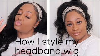Curls Queen Headband Wig| Styling My Headband Wig