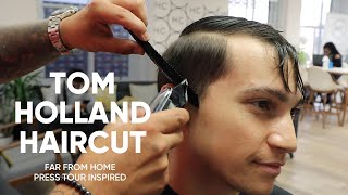 Tom Holland Haircut - Spider-Man: Far From Home Press Tour Inspired Hairstyle