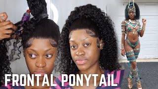 Do My Miami Carnival 2022 Hair With Me | Curly Frontal Ponytail | Amazon Beauty Forever Hair