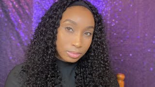No Lace! No Glue! 18In Curly Headband Wig | Amazon Prime | Unice Hair | Kera Nichelle