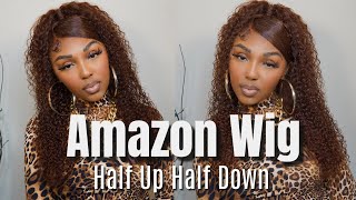 Half Up Half Down | Amazon Reddish Brown Wig Ft Unice Hair
