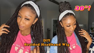 Diy Crochet Braid Headband Wig! 30"
